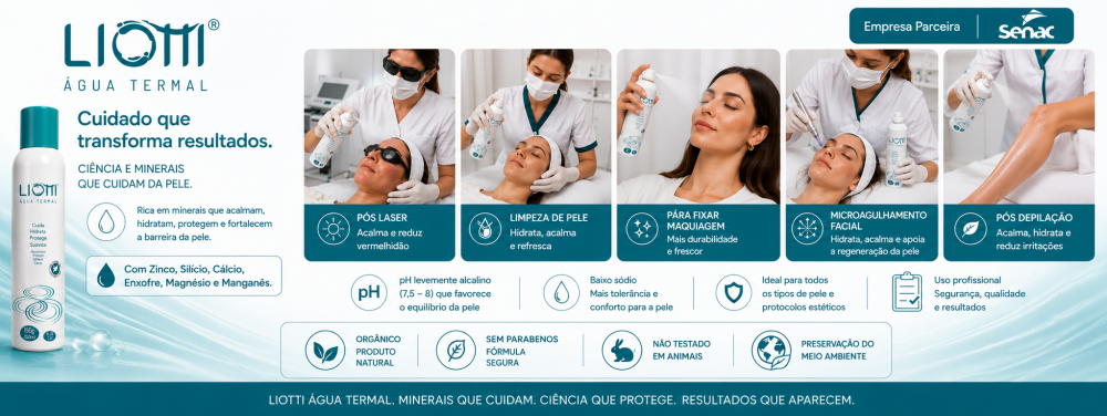 água termal LIOTTI pode ser a materia prima para seu dermocosmetico