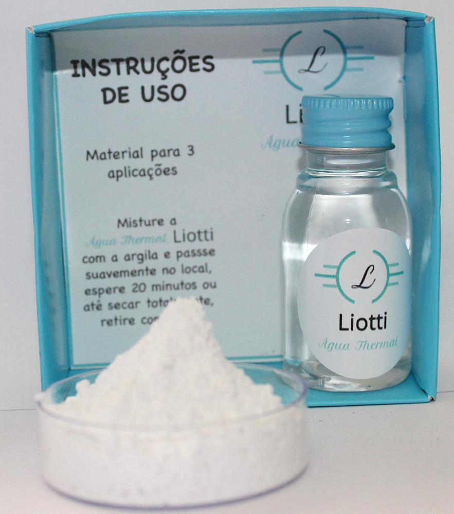 Kit de Argila Branca com Liotti Água Thermal